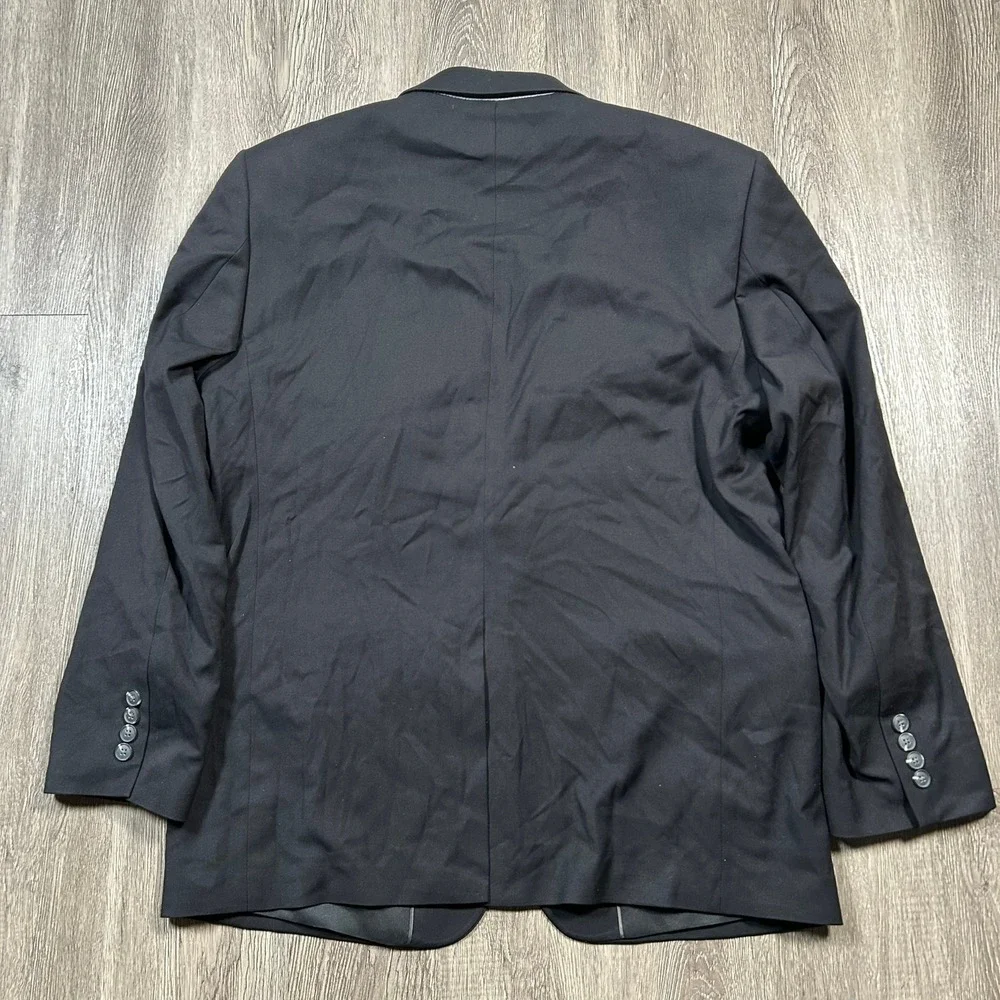 Saddlebred Blazer 44R Black Motion Stretch Two Button Sport Coat